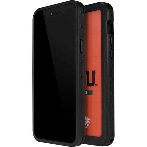 Oregon State University Texture iPhone 15 Plus Waterproof Case